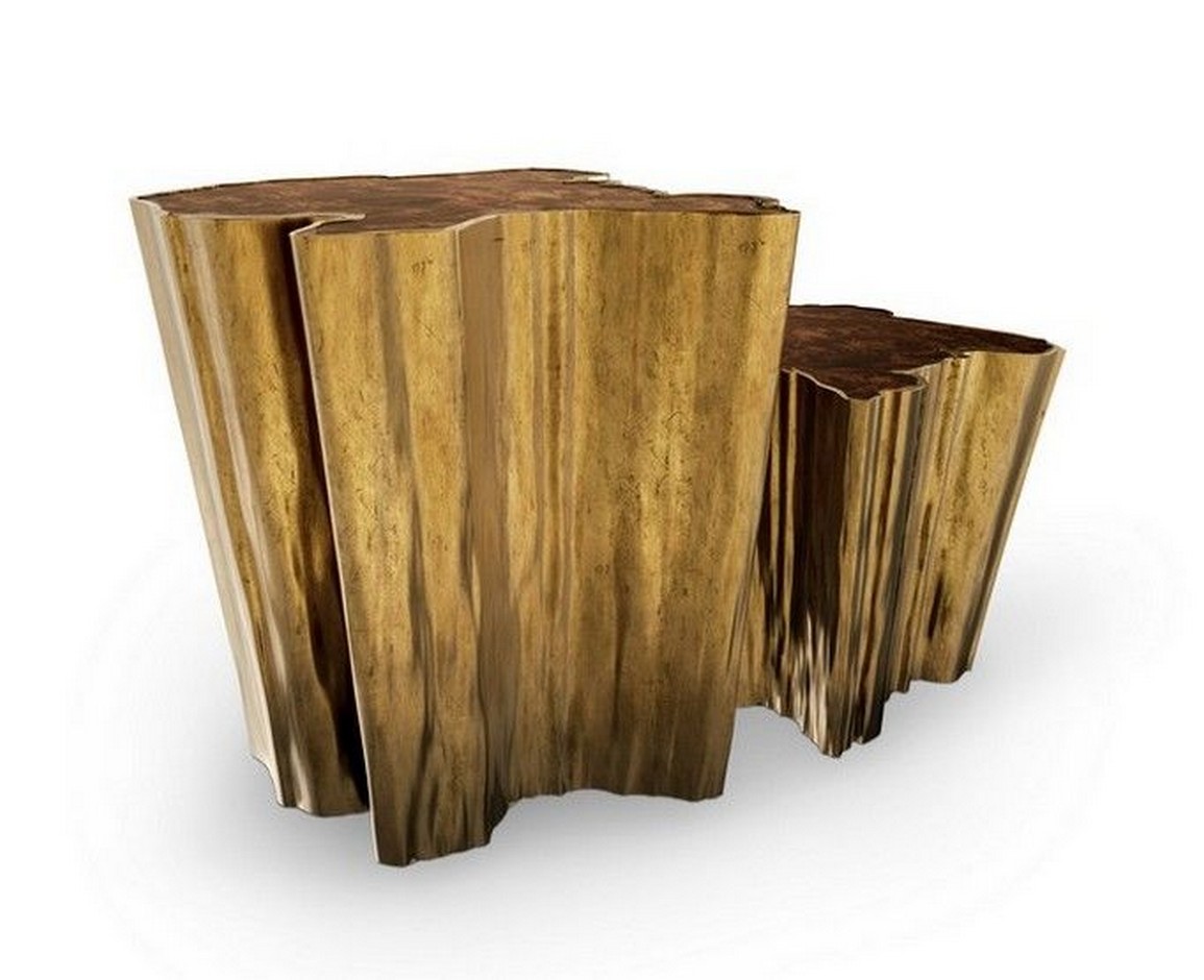 An Incredible Center Table Creation by Brabbu | The sequoia family it’s inspired by the majestic Sequoia tree. #centertables #brabbu #interiordesign